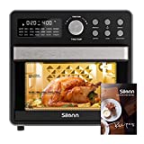 Silonn Air Fryer Oven 16QT 21-in-1 Smart Air Fryer Toaster Oven Combo Digital Countertop Natural...